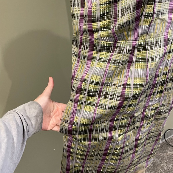 Joe Fresh / large purple and green patterned dress NWT - Picture 3 of 6